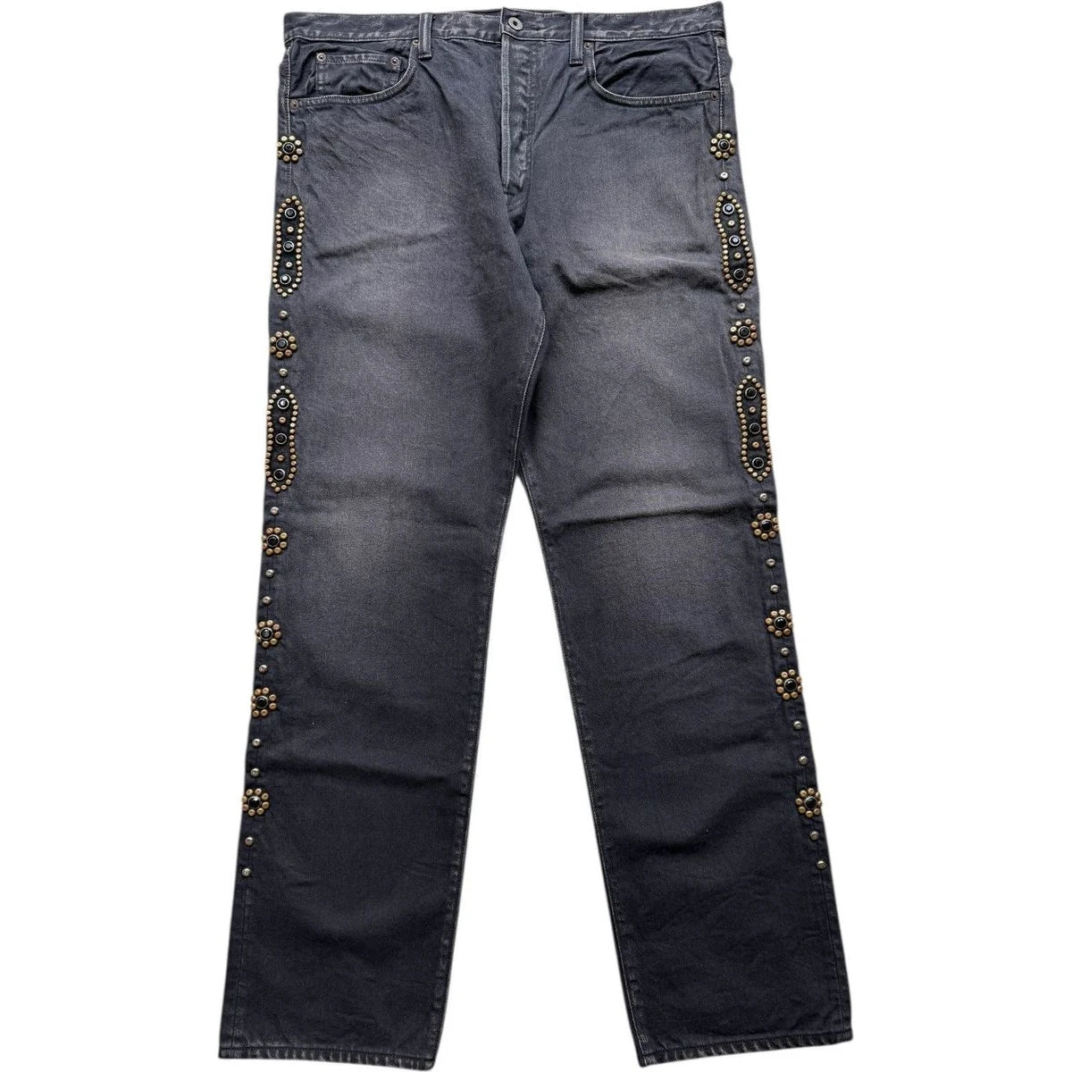 Kapital 14oz Black Denim 5P Monkey Cisco (Studs Remake) (Processed)