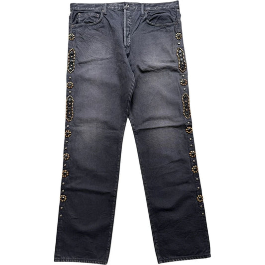 Kapital 14oz Black Denim 5P Monkey Cisco (Studs Remake) (Processed)