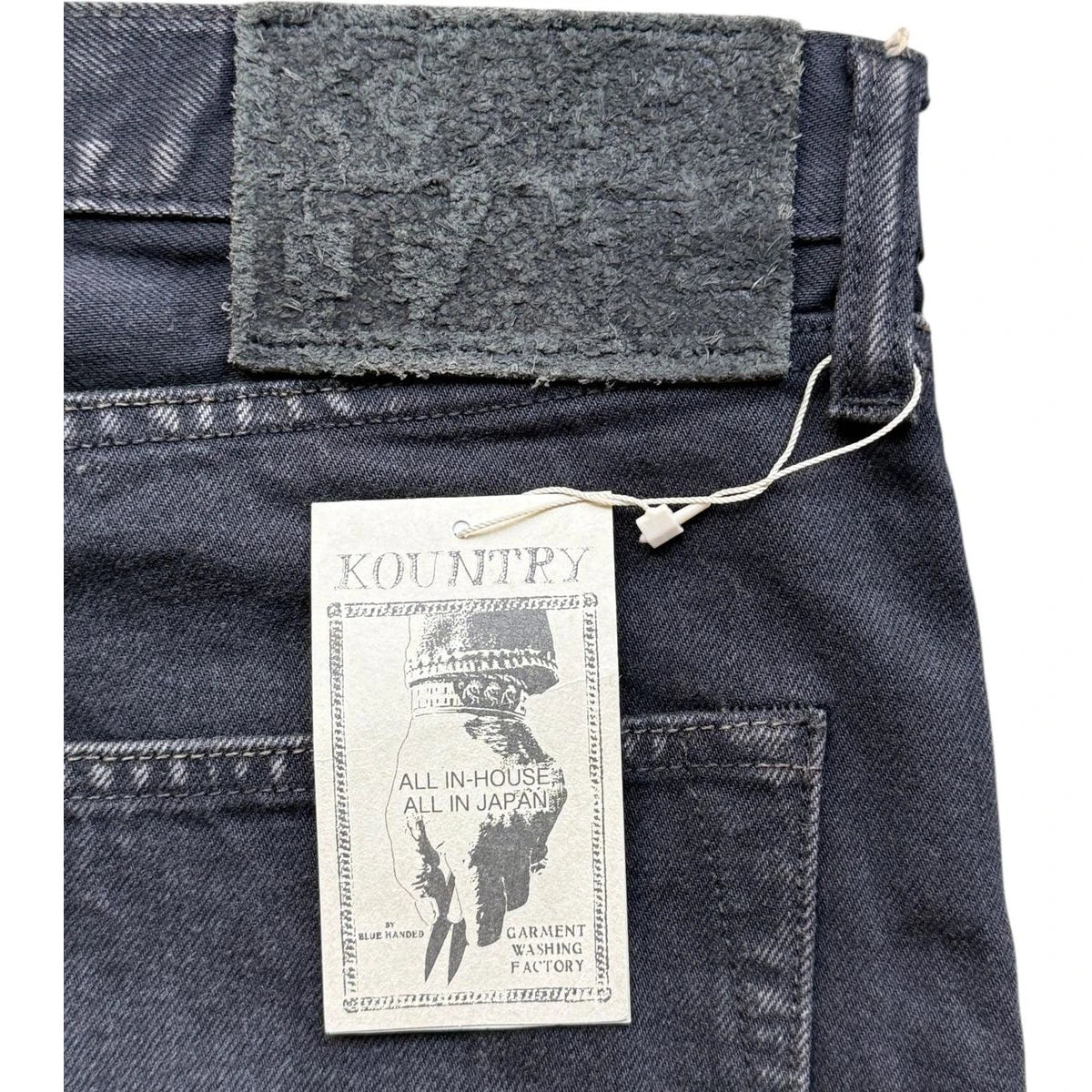 Kapital 14oz Black Denim 5P Monkey Cisco (Studs Remake) (Processed)