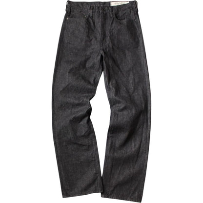 Kapital 14oz Black Denim 5P Wide Leg Monkey TH (Zip Fly)