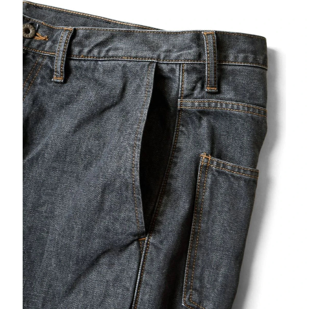 Kapital 14oz Black Denim Port Baggy Pants