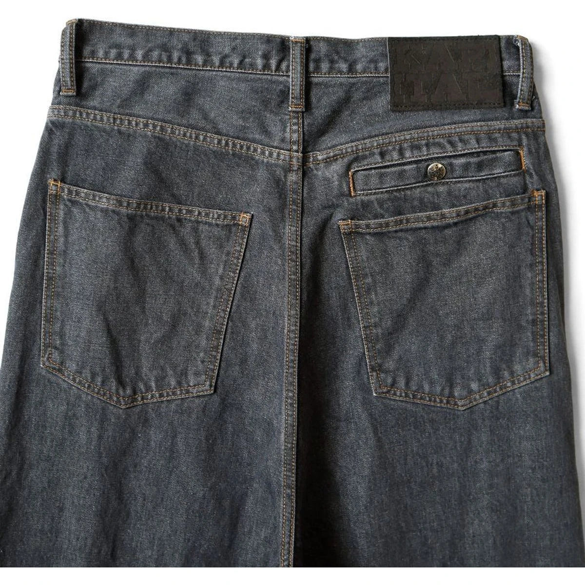 Kapital 14oz Black Denim Port Baggy Pants