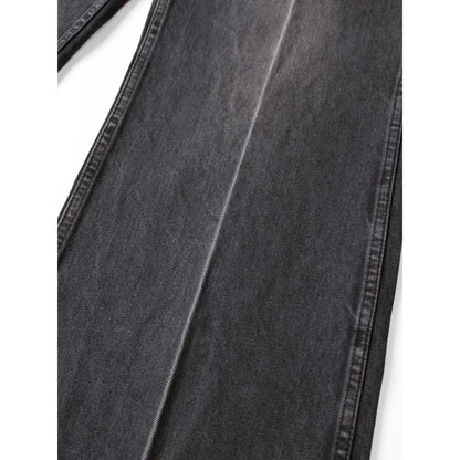 Kapital 14oz Black x Black Denim 5P Frisko (Center Pleats)
