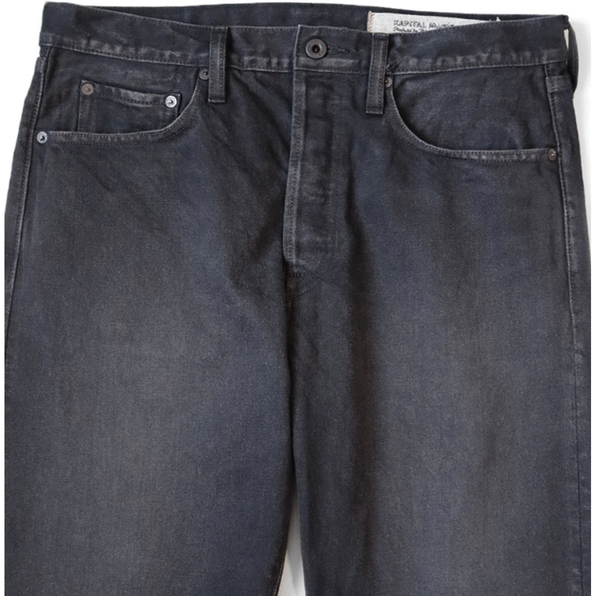 Kapital 14oz Black x Black Denim 5P Monkey Cisco (Processed)