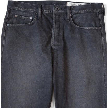 Kapital 14oz Black x Black Denim 5P Monkey Cisco (Processed)