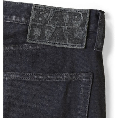Kapital 14oz Black x Black Denim 5P Monkey Cisco (Processed)
