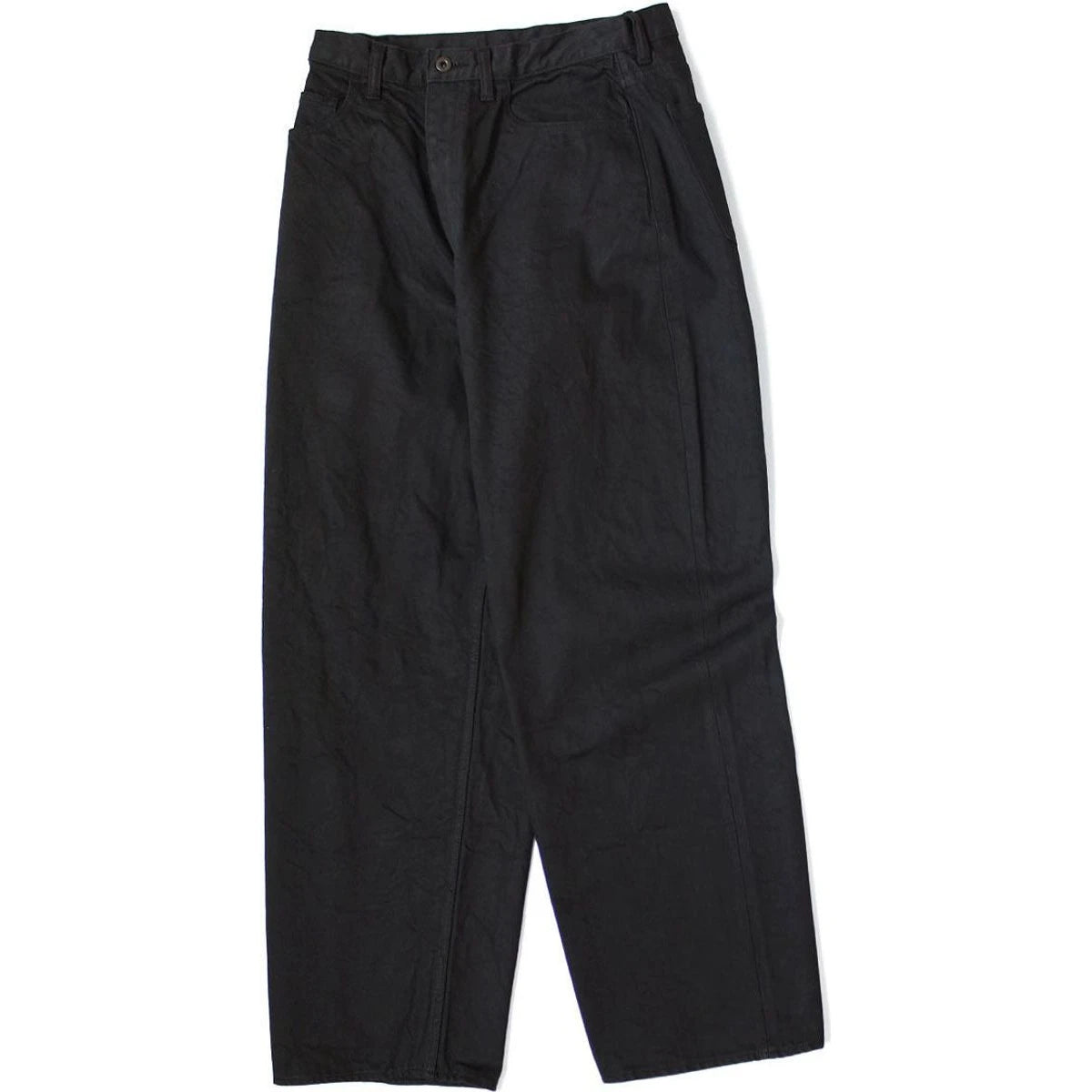 Kapital 14oz Black X Black Denim Club Baggy 5P Pants