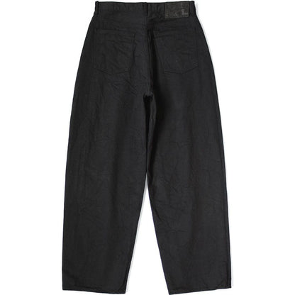 Kapital 14oz Black X Black Denim Club Baggy 5P Pants