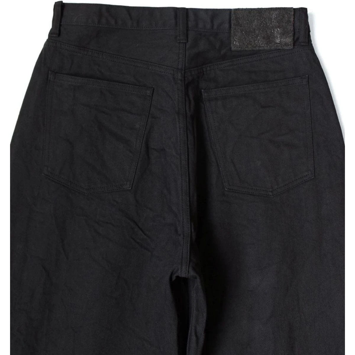 Kapital 14oz Black X Black Denim Club Baggy 5P Pants