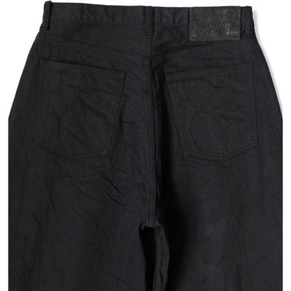 Kapital 14oz Black X Black Denim Club Baggy 5P Pants