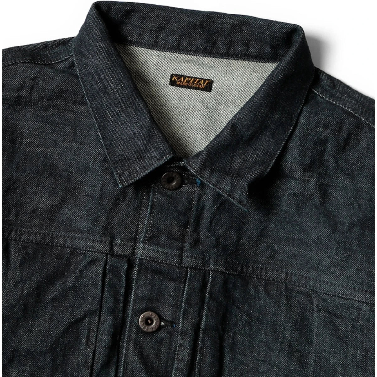 Kapital 14oz Denim 1st Jacket (Black Thread Version)
