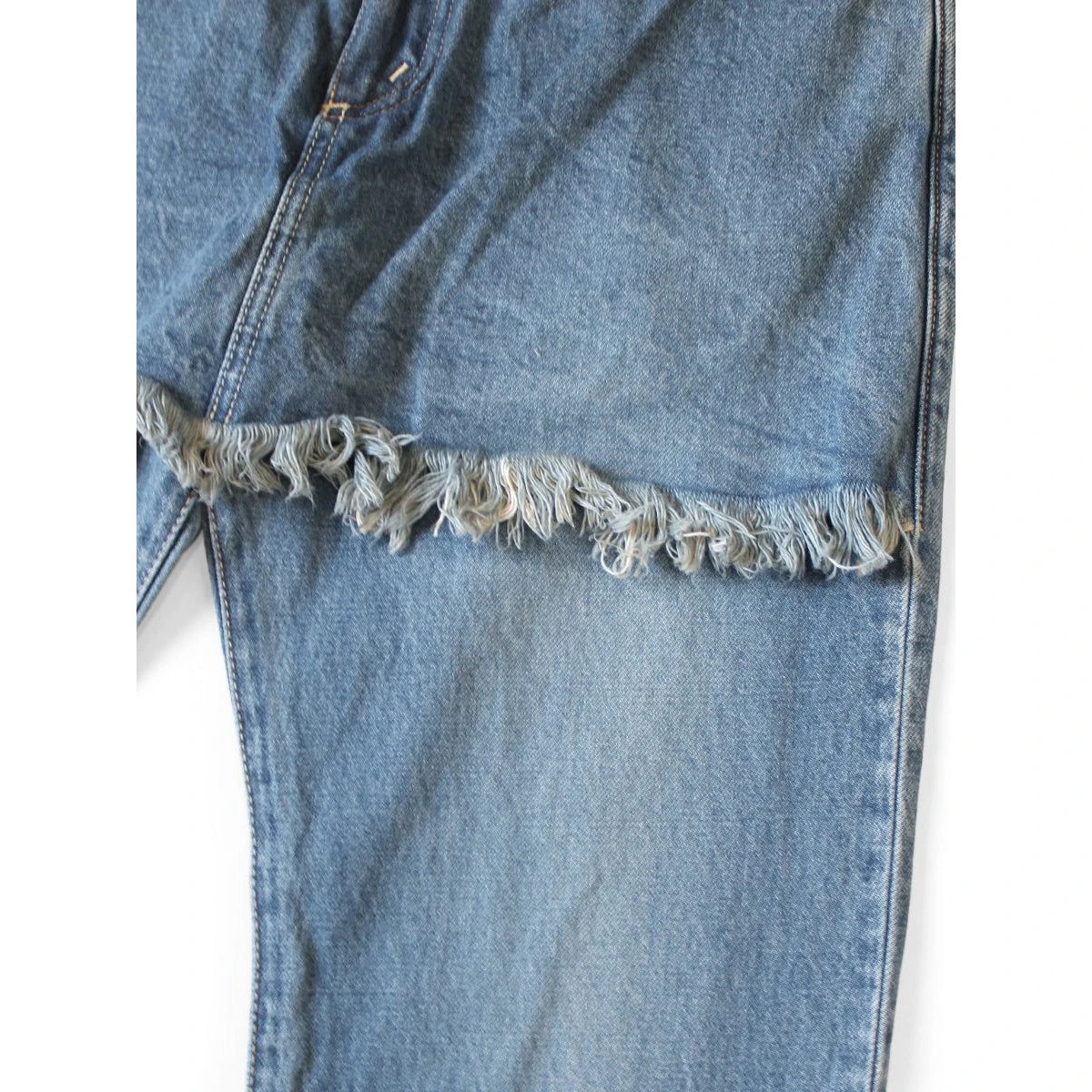 Kapital 14oz Denim 5P Apron-Skouser Bootcut Pants (Processed)