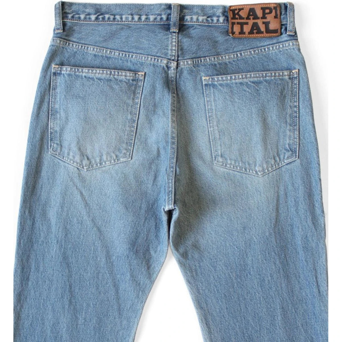 Kapital 14oz Denim 5P Apron-Skouser Bootcut Pants (Processed)