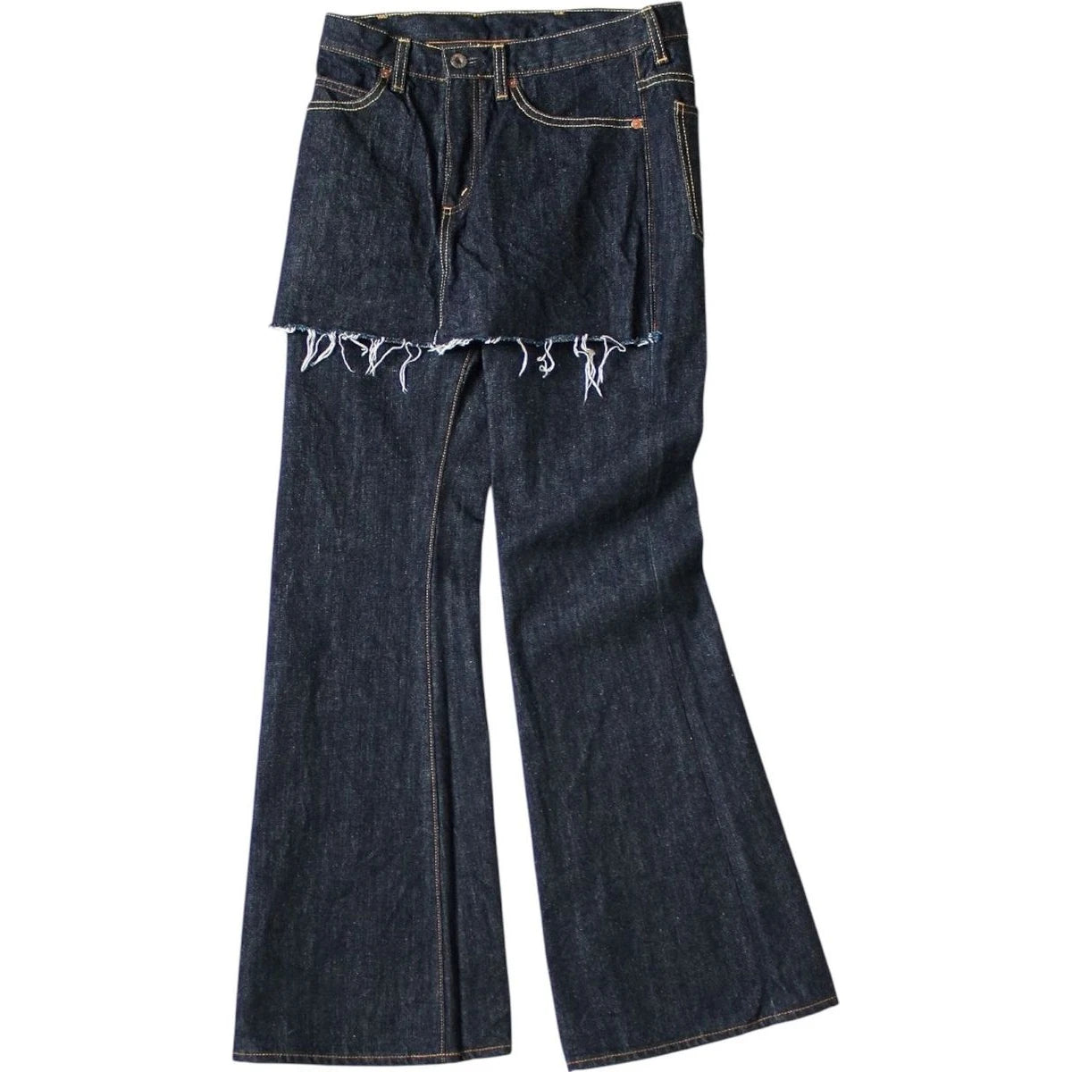 Kapital 14oz Denim 5P Apron-Skouser Flare Pants