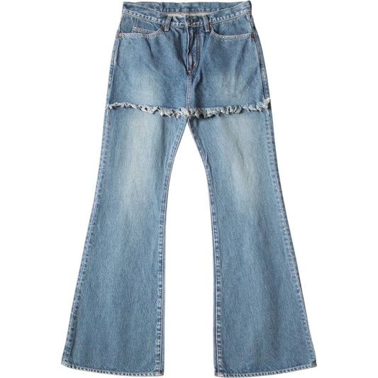 Kapital 14oz Denim 5P Apron-Skouser Flared Pants (Processed)