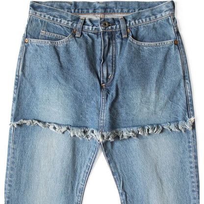 Kapital 14oz Denim 5P Apron-Skouser Flared Pants (Processed)