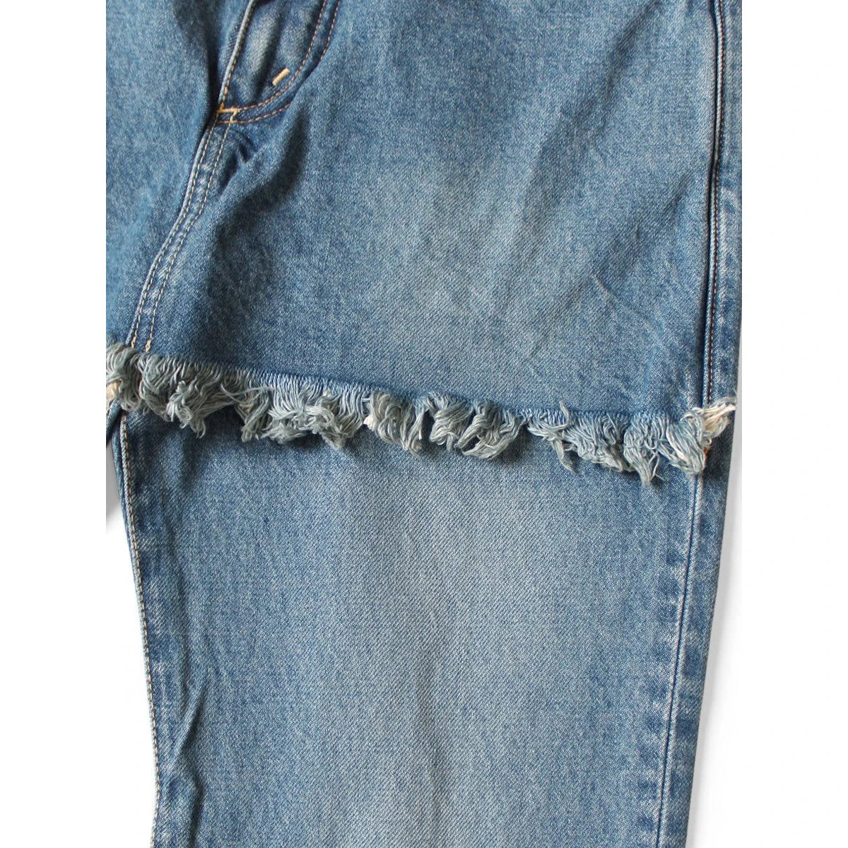 Kapital 14oz Denim 5P Apron-Skouser Flared Pants (Processed)