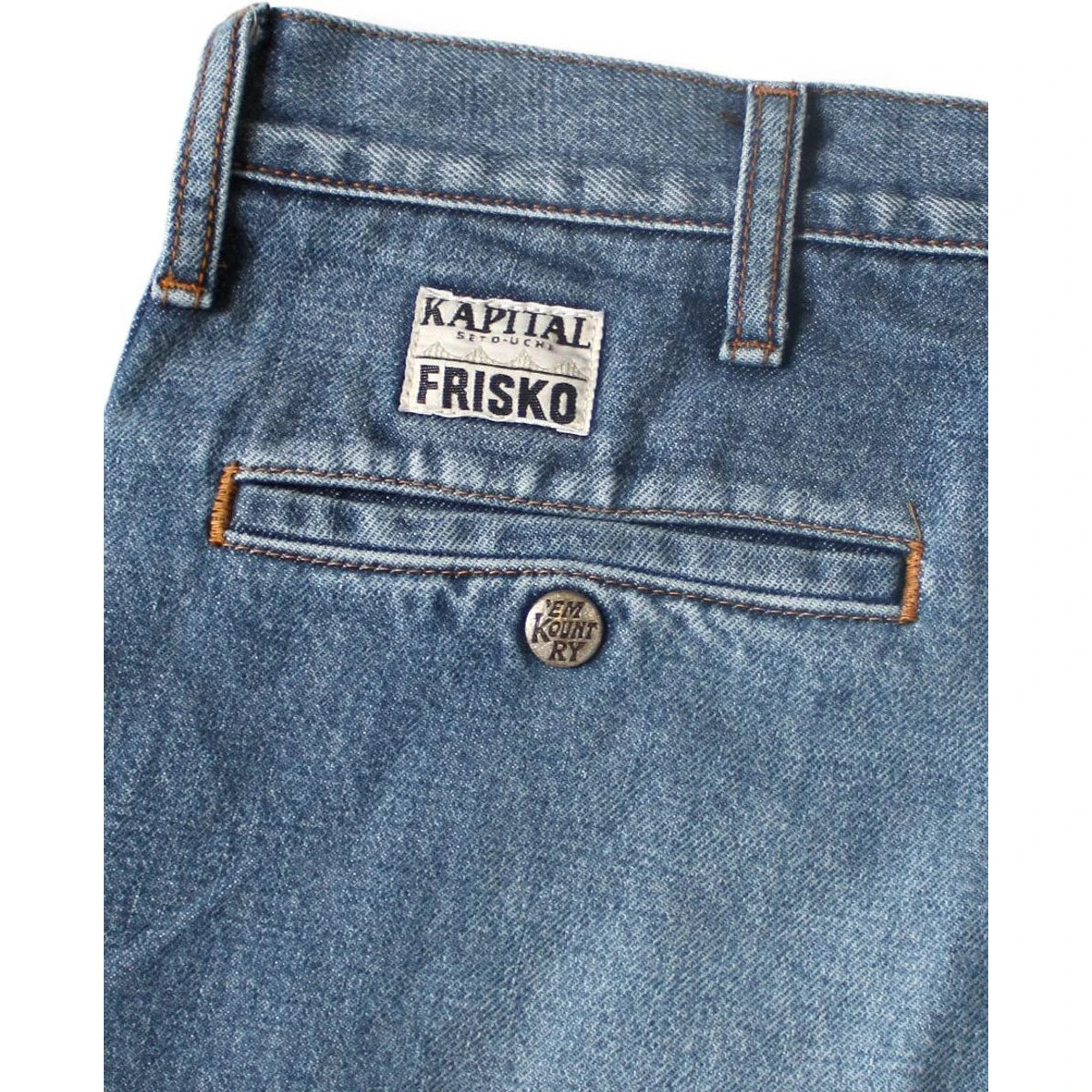 Kapital 14oz Denim 5P Frisko (Center Pleats)