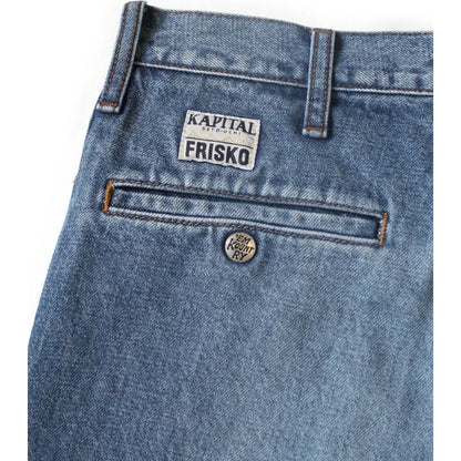 Kapital 14oz Denim 5P Frisko Flare (Center Pleats)