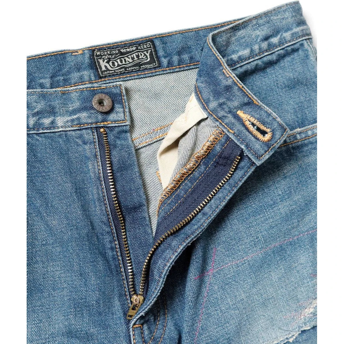 Kapital 14oz Denim 5P Rat Flare Pants (Crazy Dixie Remake)