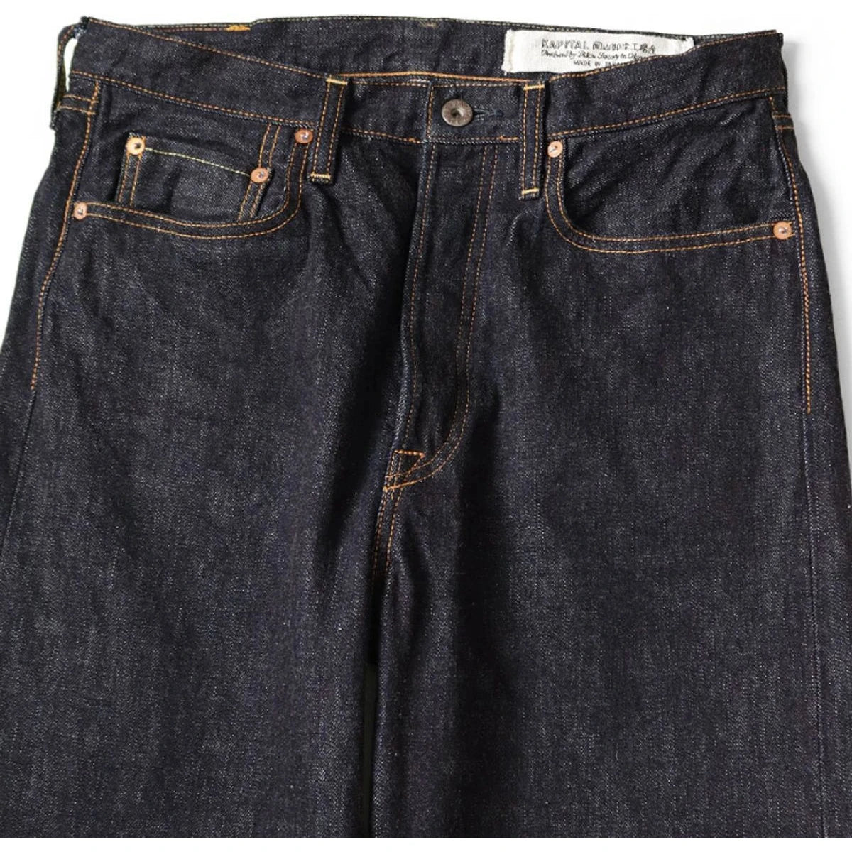 Kapital 14oz Denim 5P Selvedge Wide Leg Monkey TH