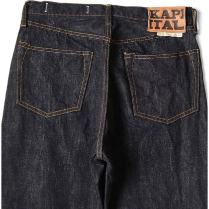 Kapital 14oz Denim 5P Selvedge Wide Leg Monkey TH