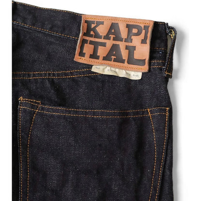 Kapital 14oz Denim 5P Selvedge Wide Leg Monkey TH