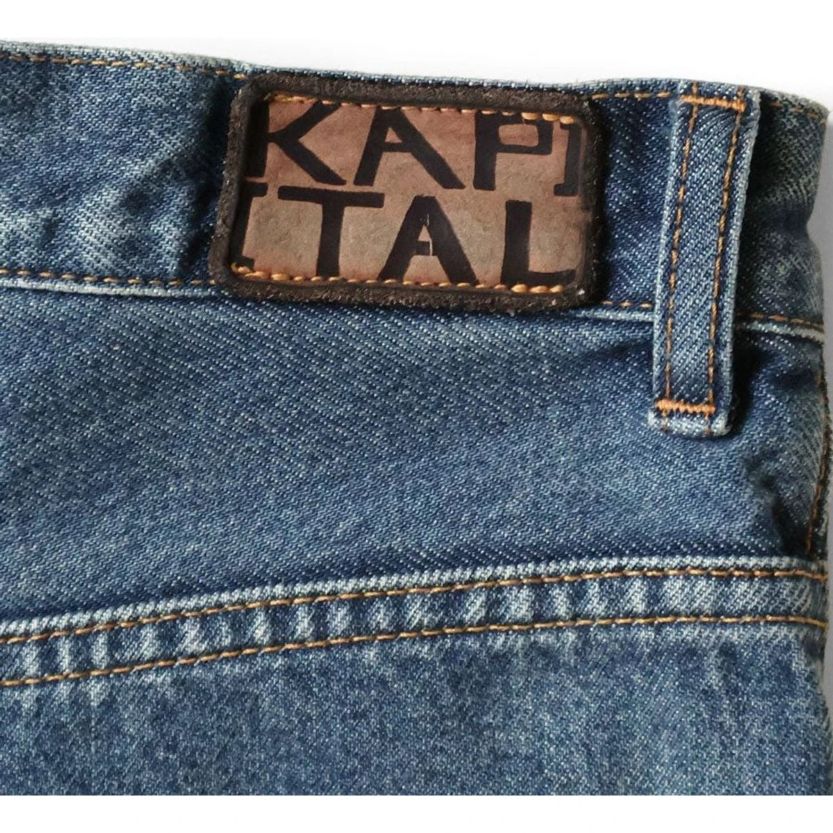 Kapital 14oz Denim 5P Skittle Baggy Pants (Processed)