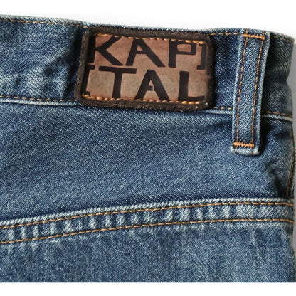 Kapital 14oz Denim 5P Skittle Baggy Pants (Processed)
