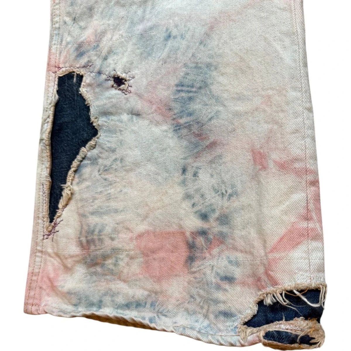Kapital 14oz Denim 5P Tie-Dye Rat Flare Pants (Crazy Dixie Remake)
