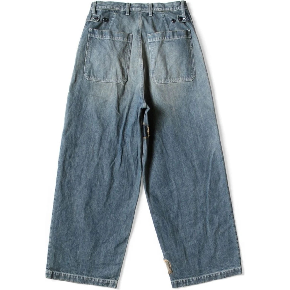 Kapital 14oz Denim Fatigue Baggy Pants (Rushfield Remake)