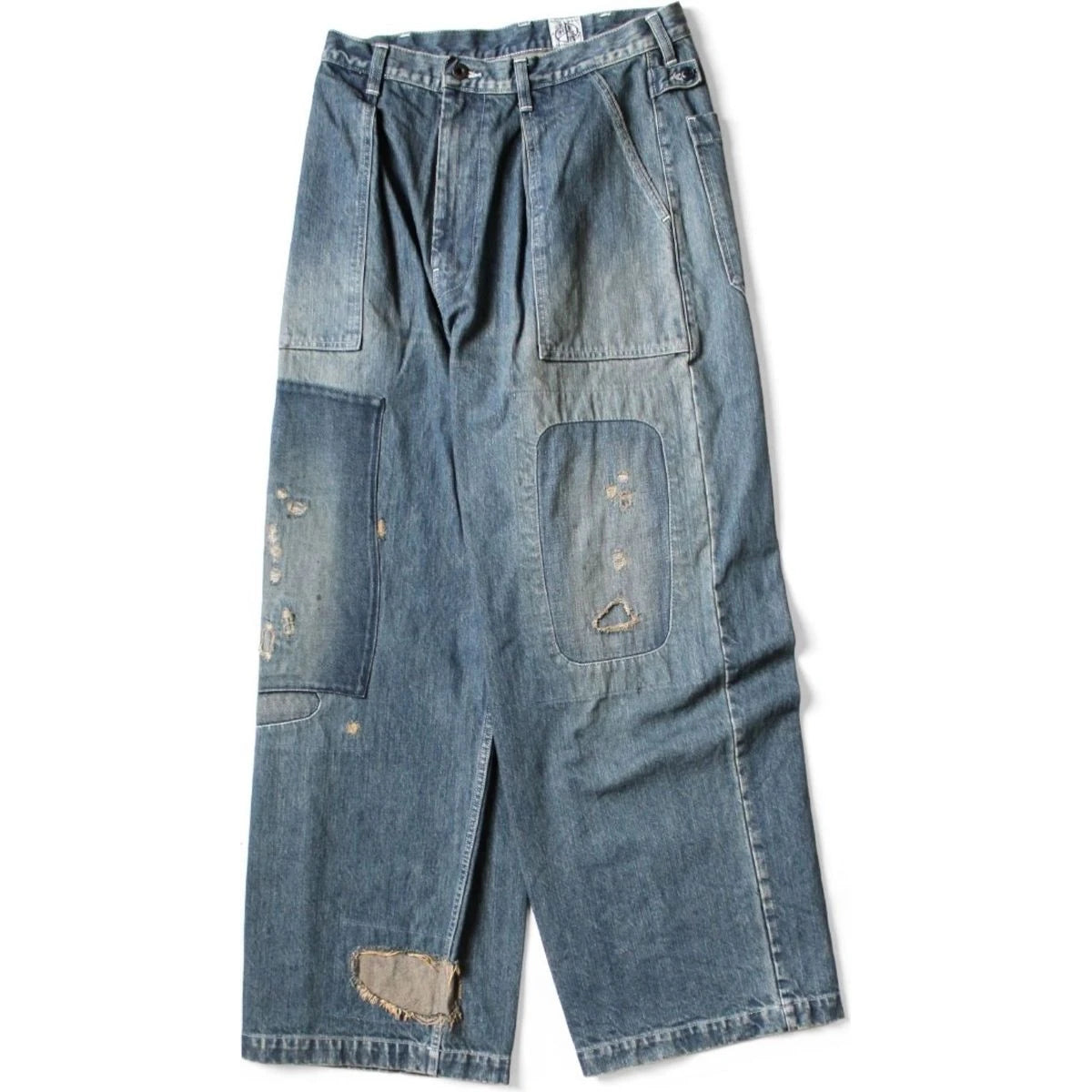 Kapital 14oz Denim Fatigue Baggy Pants (Rushfield Remake)