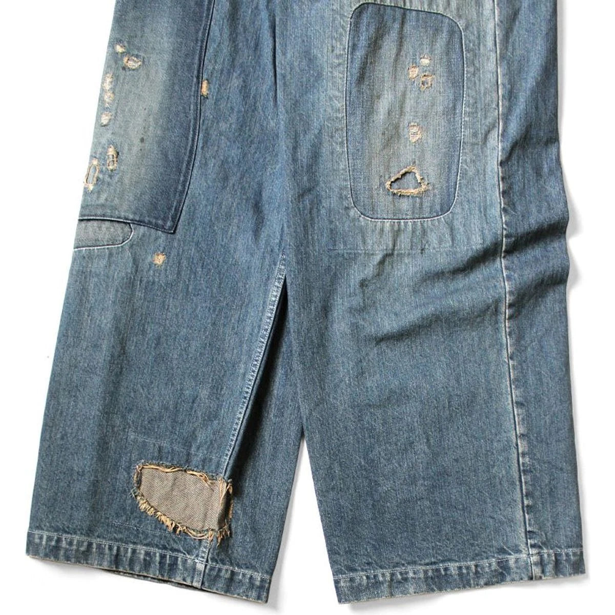 Kapital 14oz Denim Fatigue Baggy Pants (Rushfield Remake)