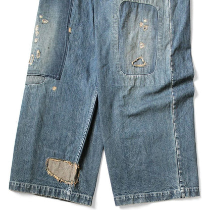 Kapital 14oz Denim Fatigue Baggy Pants (Rushfield Remake)