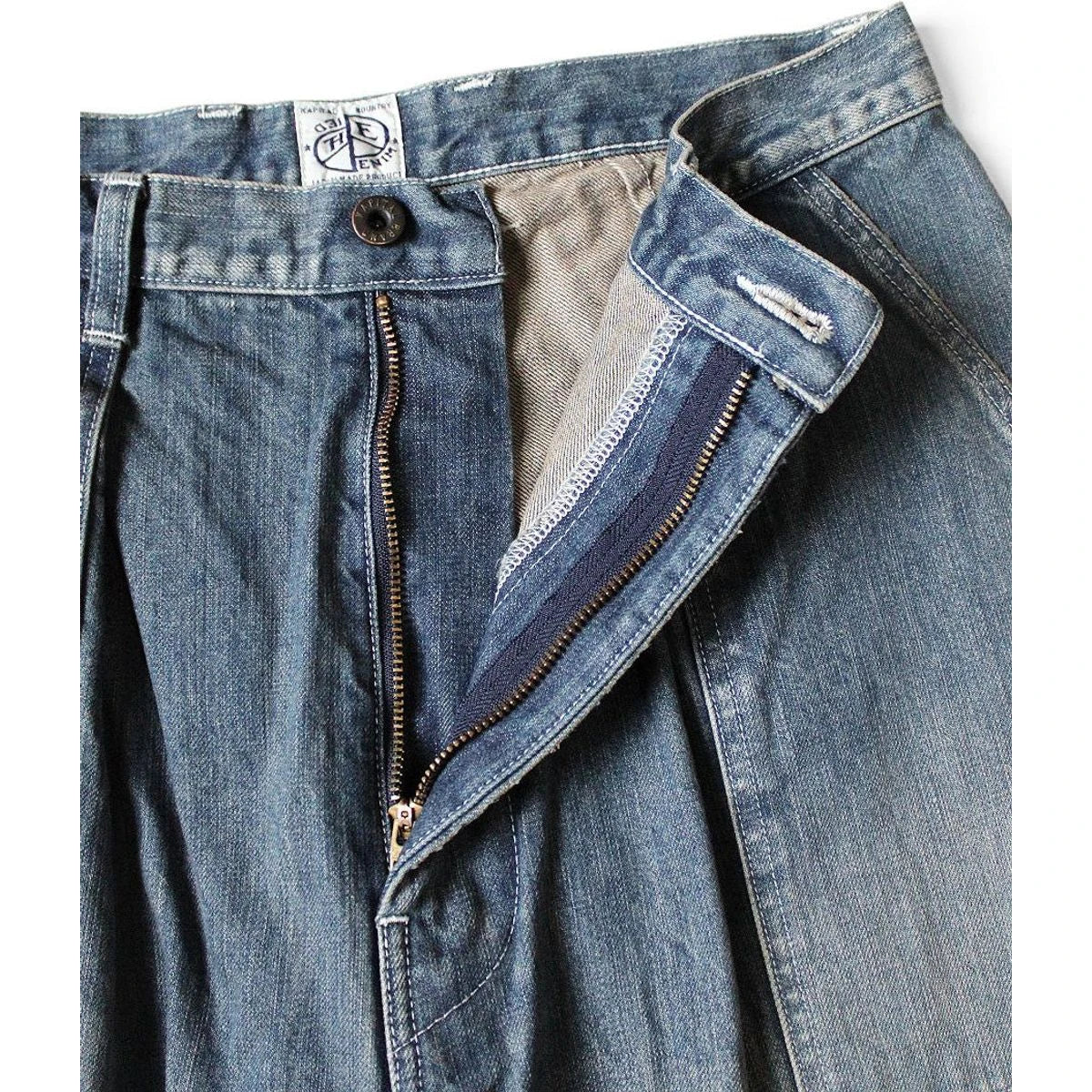 Kapital 14oz Denim Fatigue Baggy Pants (Rushfield Remake)