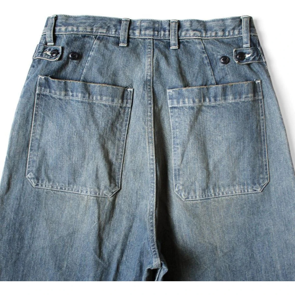 Kapital 14oz Denim Fatigue Baggy Pants (Rushfield Remake)