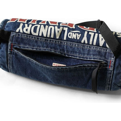 Kapital 14oz Denim Hand Muff (Denim Repair Print)