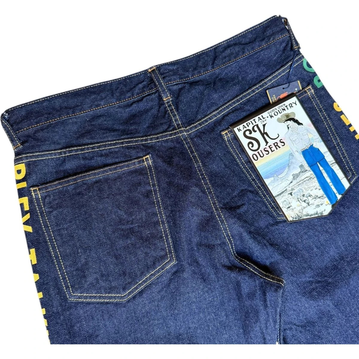 Kapital 14oz Denim Marley Talkin' Blues Apron Skouser Pants