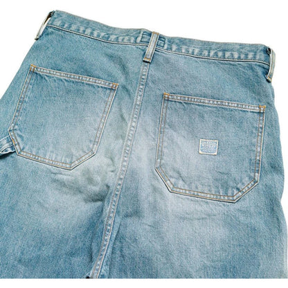 Kapital 14oz Denim Short Pants Studs Remake (Indigo Processing)