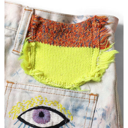 Kapital 14oz Denim Tie Dye Mini Skirt (Speakeasy Remake)