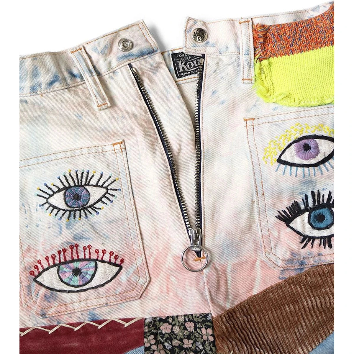 Kapital 14oz Denim Tie Dye Mini Skirt (Speakeasy Remake)