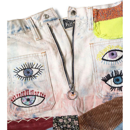 Kapital 14oz Denim Tie Dye Mini Skirt (Speakeasy Remake)