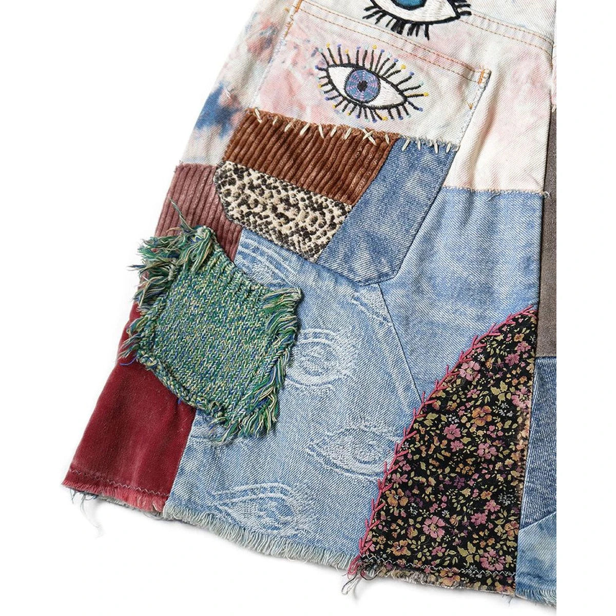 Kapital 14oz Denim Tie Dye Mini Skirt (Speakeasy Remake)