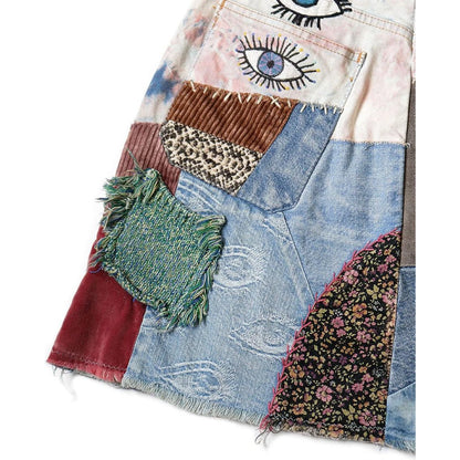 Kapital 14oz Denim Tie Dye Mini Skirt (Speakeasy Remake)