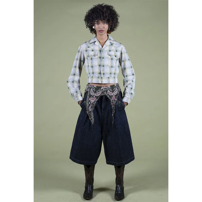 Kapital 14oz Denim Kome Kome Jorts Ladies