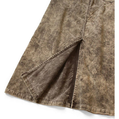 Kapital 14W Corduroy Boogie Day High Waist Maxi Skirt (Dirty Dyed)