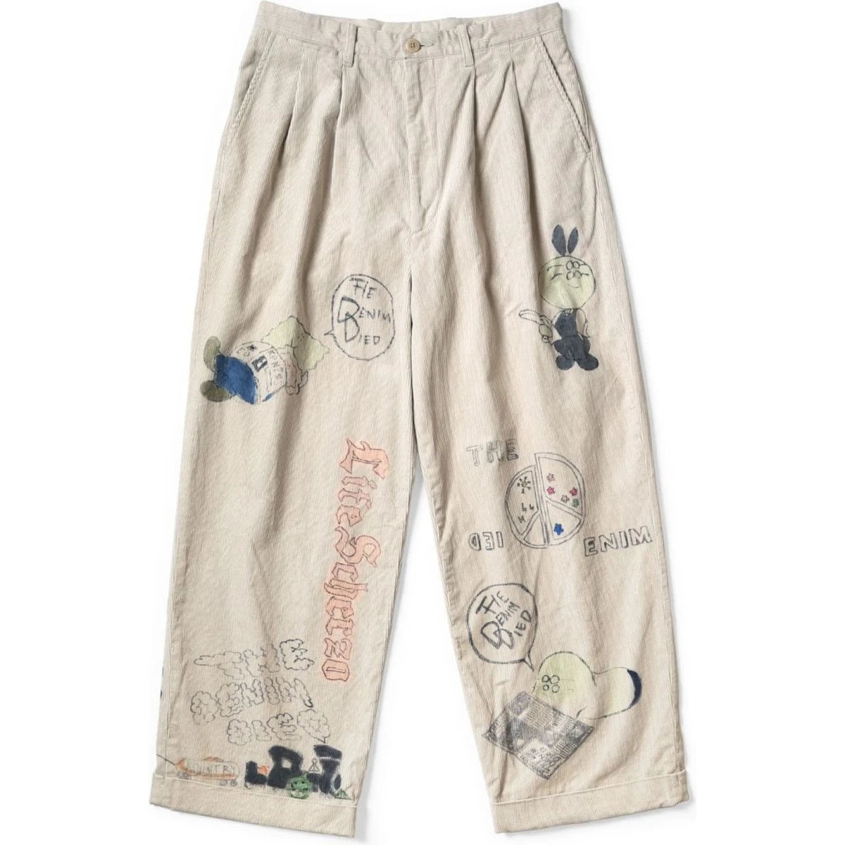 Kapital 14W Corduroy Ivy Pants (Memorial Paint Model)