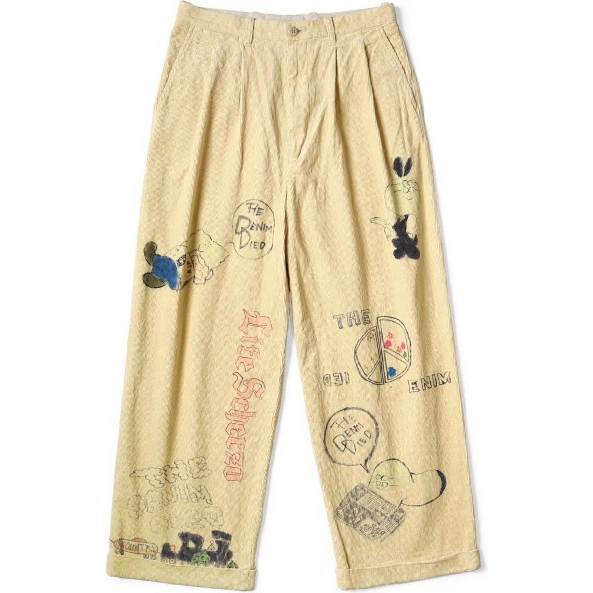 Kapital 14W Corduroy Ivy Pants (Memorial Paint Model)