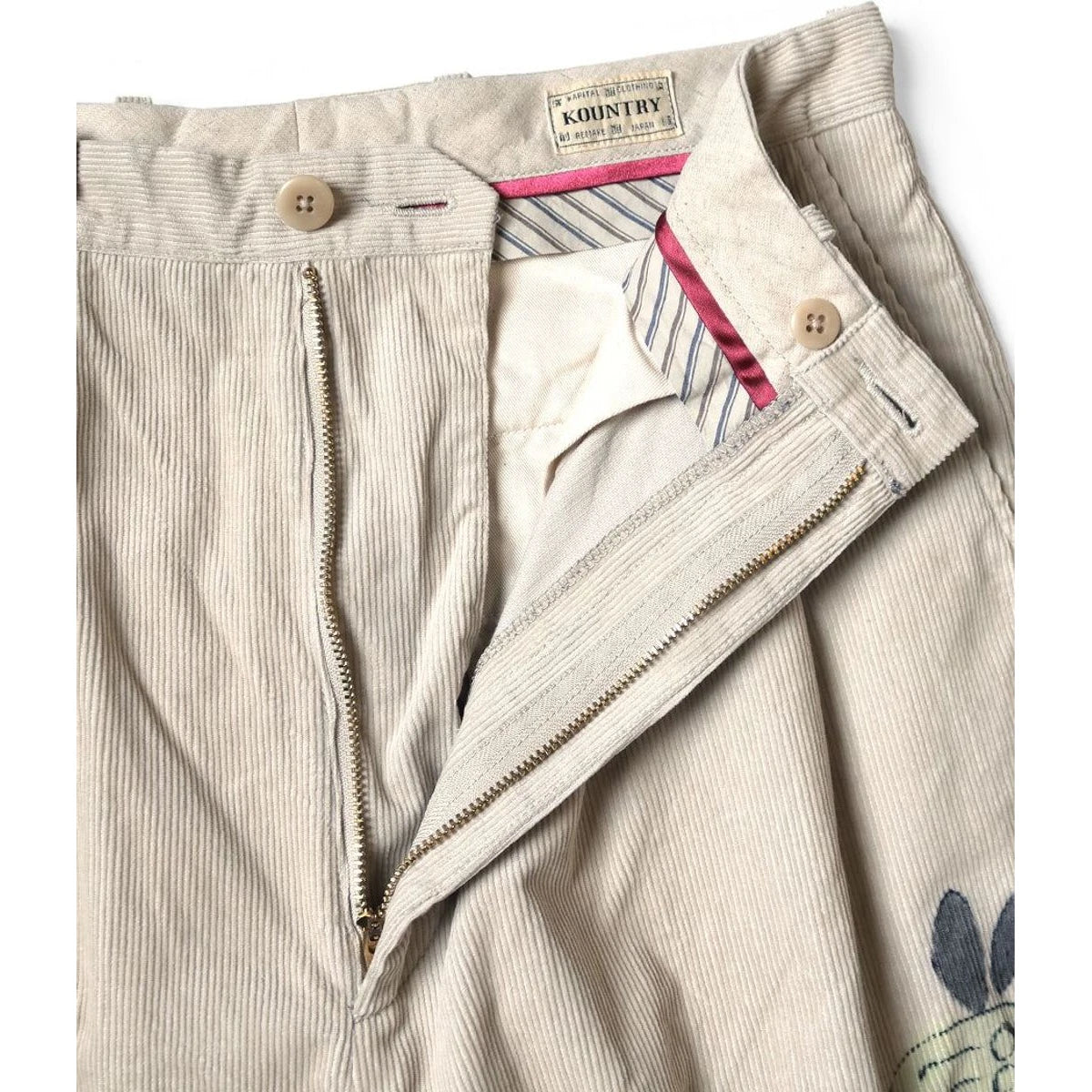 Kapital 14W Corduroy Ivy Pants (Memorial Paint Model)