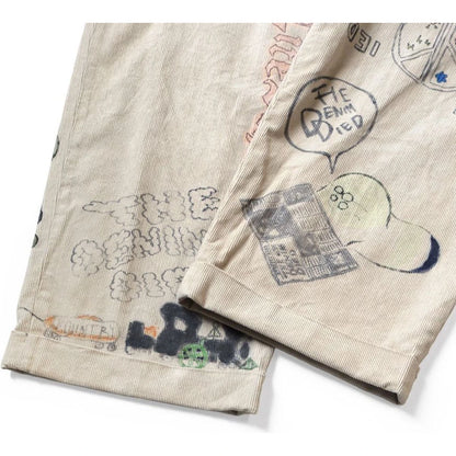 Kapital 14W Corduroy Ivy Pants (Memorial Paint Model)